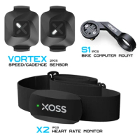 XOSS Vortex Speed Cadence Sensor X2 Heart Rate Monitor S1 Bike Computer GPS Mount For GARMIN iGPSPORT BSC100s Bryton G2 plus G+