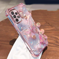 Ốp Điện Thoại, Dành Cho Galaxy A13 5g, Galaxy A13lte 4g Và A13 4G, Thiết Kế Bướm Hồng, Ốp Bảo Vệ Mềm