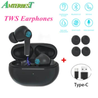 AMTERBEST A1 TWS Blutooth Wireless Headphones Mini Bass Earphone Headset Sports Earbuds with Charging Box Microphone for Phones