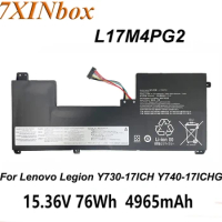 New Laptop Battery L17M4PG2 15.36V 76Wh For Lenovo Legion Y730-17ICH Y740-17ICHG Y740-17IRH Y740-17IRHG Series