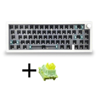 GMK67 Customization Mechanical Keyboard+Lime Mute Switch Kit Support Hot-Swappable RGB Backlight Mec