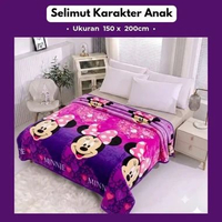 Selimut Karakter Anak 150x200cm Halus Ringan Tidak Gerah MINNIE