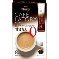 日本 AGF Blendy 即沖濃厚無糖牛奶咖啡 88g(8條入)