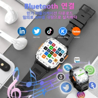 2023 4GB+64GB Smart Watch Upgrades 4G LTE Men APP HD Cameras GPS WIFI Google Play Store Games Smartwatch SIM Card KOM7 Sports