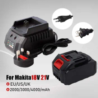 Rechargeable Lithium Battery Series 18V/21V Charger For Cordless Drill/Saw/Screwdriver/Wrench/Angle Grinder Brushless Power Tool