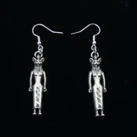 12 pair ancient Egyptian god Bastet Pewter cat earring