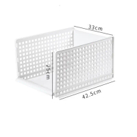 Kệ ngăn kéo nhựa phân chia tủ quần áo khay ngăn kéo đa năng đựng quần áo vật dụng cỡ lớn 42cm