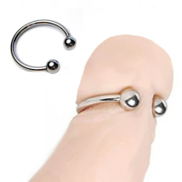 25/28/30/35/40mm Penis Ring Head Glans Stimulating Stainless Steel Penis Ring for Men Male Penis Enlargement Erection Cock Rings