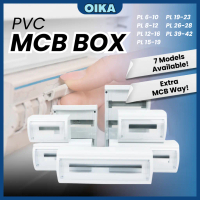Heavy Duty PVC MCB Box Miniature Circuit Breaker Distribution Box Transparent White Cover DB Circuit