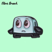 Bread Maker Enamel Pins Toast Cartoon Cute Brooch Lapel Badges Jewelry Gift for Friends Kids