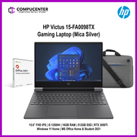 2025 New HP Victus 15-FA0098TX 15.6 Gaming Laptop (Mica Silver)