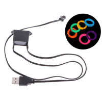 5V USB Adapter Driver 1-5M El Wire Electroluminescent Light Controller Inverter