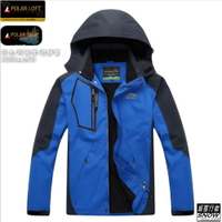 [極雪行者]SW-5801(男)彩藍/特種防水風雪polar-tech10000mm抗污抗靜電單件外層衝鋒衣