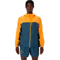 【asics 亞瑟士】平織外套 男款 FUJITRAIL 跑步外套(2011C991-800)