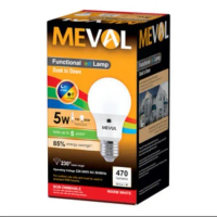 LAMPU LED SENSOR CAHAYA MEVAL 5 WATT CAHAYA KUNING