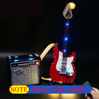 Lighting Set For 21329 Fender Stratocaster Musical Instrument Ideas Not Include Building Block (Only Led Light Kit)