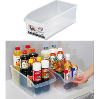 asdfkitty*日本製 附輪抽屜式置物盒-透明款-冰箱收納盒/層板櫥櫃都可用-不動技研正版