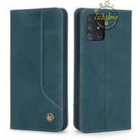 Case Untuk Samsung M51 Genuine Pola Casing Super PE Leather Cover Full 360 Degree TPU Waterproof - B