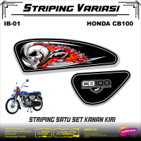 STICKER STRIPING VARIASI HONDA CB 100 || LIS STICKER MODEL TERARAU CB 125  ANTI LUNTUR MOTIF KREN