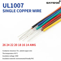 BV Hard Wire Single Core 20/19/18/16/14/12/10/8 AWG Solid Copper