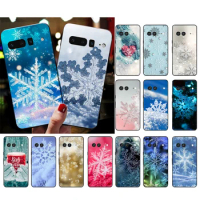 Snowflake Winter Snow Phone Case For Google Pixel 7A 7 Pro 7 6A 6 Pro 5A 4A 3A Pixel 4 XL Pixel 5 6 4 3 XL 3A XL 2 XL Shell