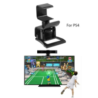 Adjustable TV Clip Bracket Professional Rotation Design for PS4 Camera Mount Accessory Black