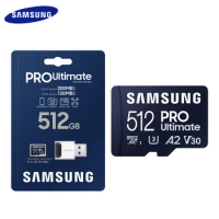 SAMSUNG PRO Ultimate Micro SD Card WIth Carder Reader memory card 128GB 256GB High Speed 200M/s U3 4K V30 A2 Memory TF Card