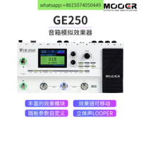 MOOER GE250 MULTI-EFFECTS, PROFESSIONAL-GRADE ELECTRIC GUITAR EFFECTS, AMP EMULATION, IR SOFTWARE