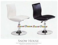 ╭☆雪之屋居家生活館☆╯P607-04/05 造型吧檯椅/吧台椅/(白/黑) 設計師指定款 電鍍.皮