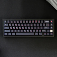 129 Keys GMK WOB Black Red Japanese Keycaps Cherry Profile PBT Dye Sublimation Mechanical Keyboard Keycap For MX Switch