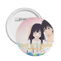 Kimi Ni Todoke Pin Back Buttons for Clothes Customizable Japanese Girl Manga Badges Brooch Pinback