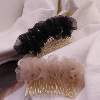 Klip Rambut Warna Pepejal, Reka Bentuk Indah dengan Mutiara, Gaya Korea, Penyusun Poni Serba guna, S