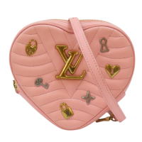 【二手名牌BRAND OFF】LOUIS VUITTON LV 路易威登 粉色 牛皮 New Wave Heart 肩背包 M53205