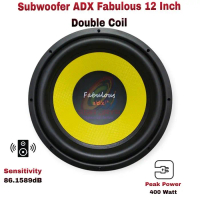 Subwoofer ADX Fabulous 12 inch Double Coil Yellow Bass Black Kuning Speaker