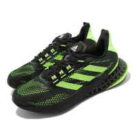 adidas 慢跑鞋 4DFWD Pulse 反光 運動 男鞋 愛迪達 4D科技 透氣 避震 球鞋穿搭 黑 綠 Q46451