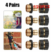 1/2/3PCS Universal Garden Hose Quick Connect Kit 3/4 inch Male and Female Fitting Quick Connector Adapter Garden Watering Tools