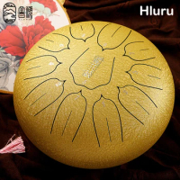 Hluru Music Drum 11 Note 13 Note Glucophone Steel Tongue Drum 12 Inch C Tone Ethereal Drum Yoga Meditation Percussion Instrument