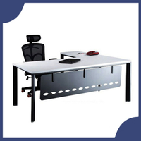 【必購網OA辦公傢俱】 HF-180W+HF-90W 雪白 主管桌 辦公桌