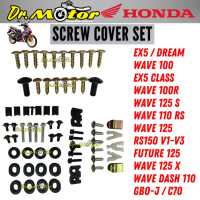DrMotor Set Penutup Skru Penuh RS150 EX5 WAVE 100 R 125 S 110 RS X ULTIMO DASH110 untuk Honda EX5 Dr