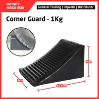 INADS Rubber Wheel Chock 1KG / Pengganjal Ban Mobil Motor / Car Stopper Block
