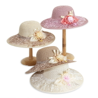 帽子女夏季新款大檐流蘇防曬帽拉菲草帽透氣遮陽時尚沙灘帽太陽帽
