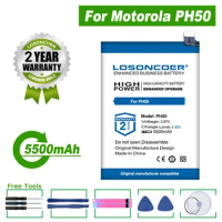 LOSONCOER Battery 5500mAh For Motorola MOTO G23 XT-2333-1 PH50 Mobile Phone Battery