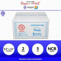 SJ Premium Kertas Continuous Form 5PLY NCR PRS 9,5" X 11"/2 (Bagi 2)