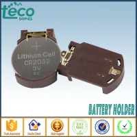 50PCS CR2032 2032 Battery Button Cell Holder Socket Case Black TBH-CR2032-15K