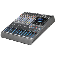 Dj controller audio console mixer Professional audio mixer with led screen 10 CH with PC USB sound card playback and recording