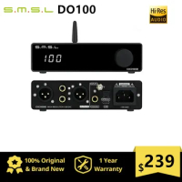 SMSL DO100 HiRes Audio DAC ES9038Q2Mx2 Bluetooth 5.1 DSD512 32Bit 768KHZ OPA1612 Balanced XLR Output Opt/Coax/BT/USB DAC for PS5