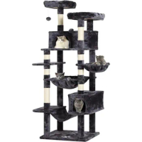Cat Tree 76 inches, Tall Cat Tower with 3 Types of Hammocks tower tree tower pet accessories