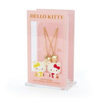 【震撼精品百貨】Hello Kitty 凱蒂貓~日本SANRIO三麗鷗 KITTY18k鍍金雙項鍊 (48週年生日系列)*63848