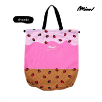 Mimi กระเป๋ากลมพับได้ Berry Delight Mimi สีชมพู A9YLPI