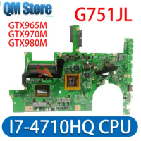 Notebook Mainboard For ASUS ROG G751JY G751JT G751JL G751J G751 Laptop Motherboard I7 CPU GTX965M/2G GTX970M/3G GTX980M/4G